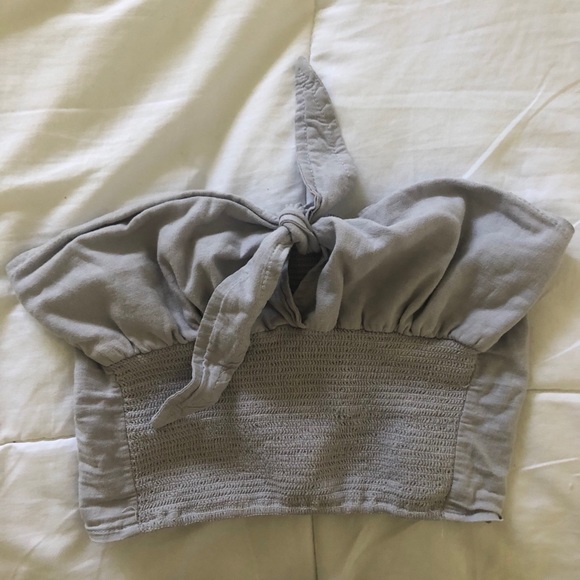 Brandy Melville Tops - Brandy Melville Purple Tie Tube Top